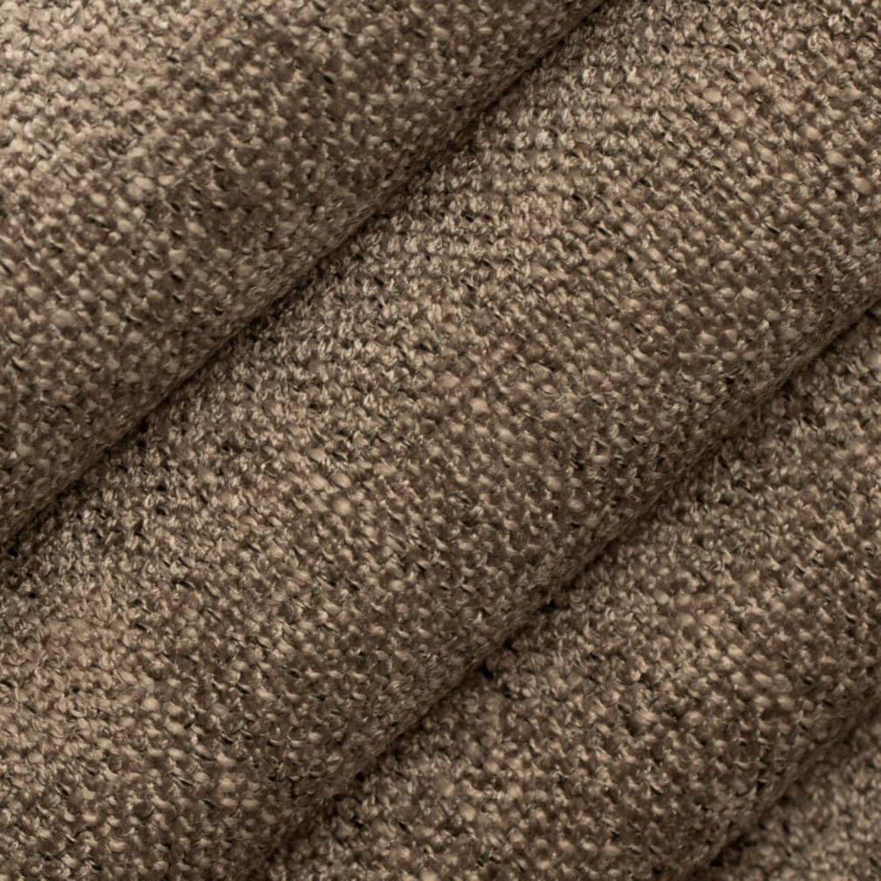 Brown Grey Stain Resistant Performance Pet Friendly Linen Look Textured Upholstery Fabric by The Yard - SKU: Orson Java